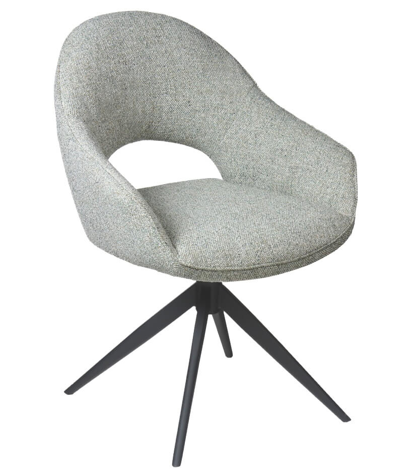Revival des Design der 60er Jahre – Wie der ikonische Stil heute moderner denn je ist 12 Drehbarer polsterstuhl mit weicher form und modernem gestell