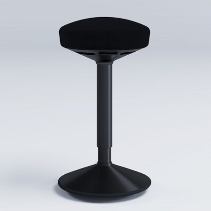 Schreibtischhocker höhenverstellbar schwarz