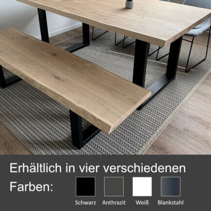 Bankgestell u stahl farben td
