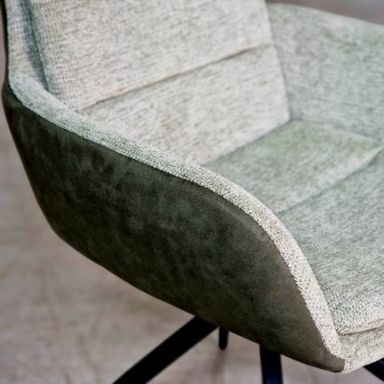 Drehstuhl frank dual schalenstuhl green detail