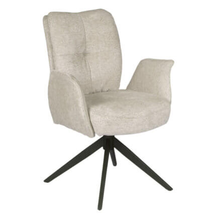 Drehstuhl lars webstoff abnehmbare lehnen, champagne