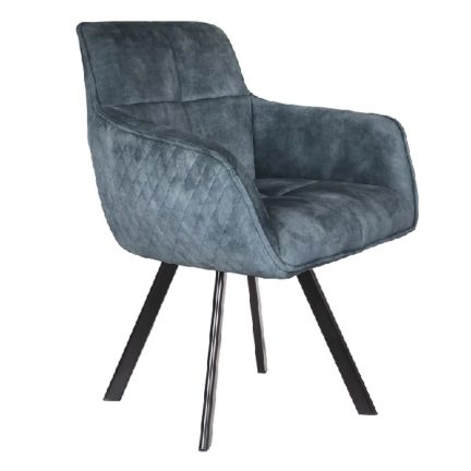 Gut gepolsterter drehstuhl in 180° drehbar, farbe aquamarine