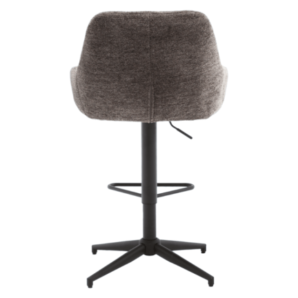 July barstuhl schalenstuhl höhenverstellbar charcoal grey rückansicht