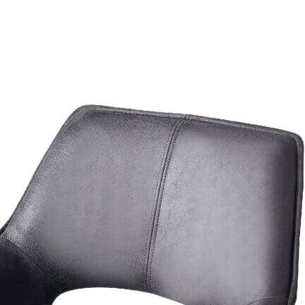 Detailansicht der polsterung des schalenstuhls mike in anthrazit