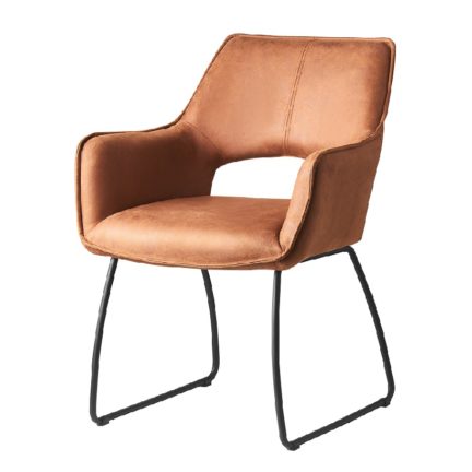 Zeitlos im design und bequem im sitzen - farbe cognac
