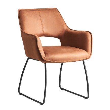 Zeitlos im design und bequem im sitzen - farbe cognac