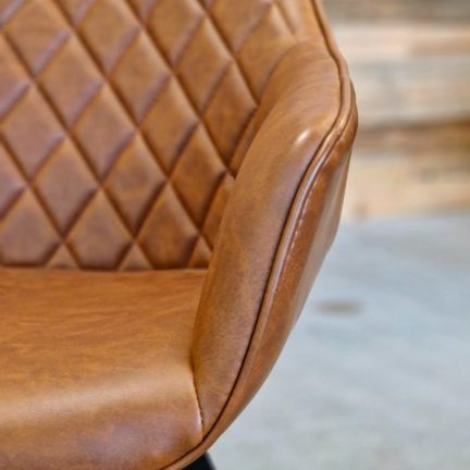 Stuhl ringo mit drehfunktion - farbe cognac