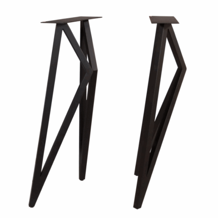 Sideboardgestell butterfly stahl schwarz detail td