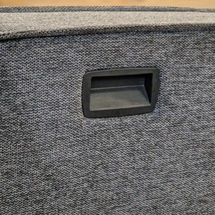 Stuhl henry freischwinger blue grey detail griff
