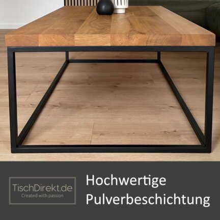Tischgestell couch cube stahl schwarz pulverbeschichtung td