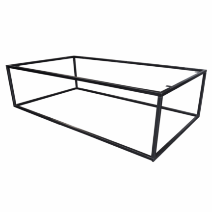 Tischgestell couch cube stahl schwarz rechteckig td