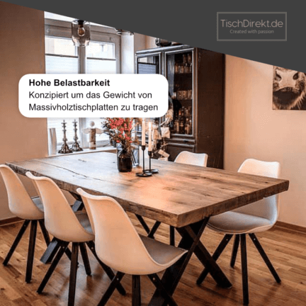 Tischgestell light x stahl belastbarkeit