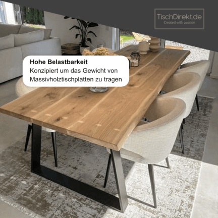 Tischgestell ultra light trapez stahl belastbarkeit td