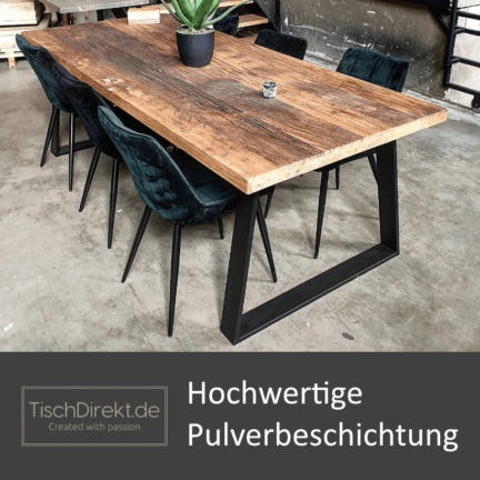 Tischgestell ultra light trapez stahl pulverbeschichtung td