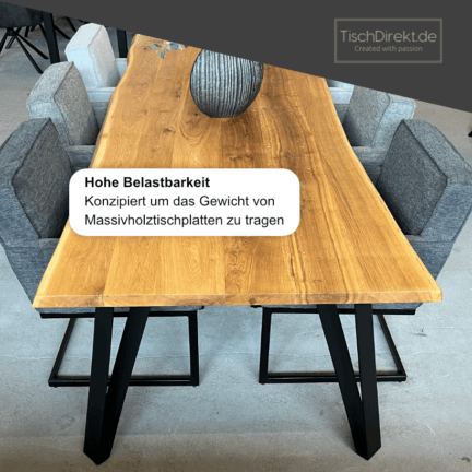 Tischgestell ultra light 3d quattro stahl hohe belastbarkeit