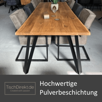 Tischgestell ultra light 3d quattro stahl pulverbeschichtung