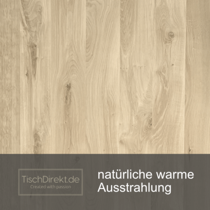 Tischplatte chalet a 30 mm eiche rund geschliffen abgerundete schweizer kante ausstrahlung td
