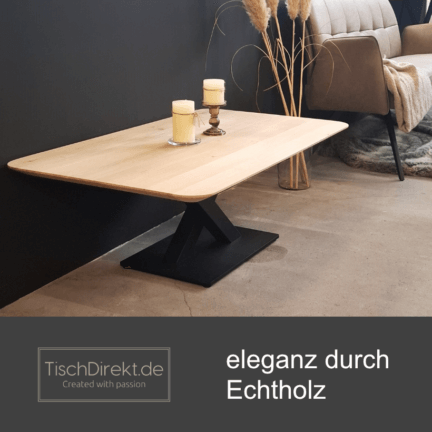 Tischplatte chalet a eiche geschliffen abgerundete schweizer kante kleinformat - eleganz