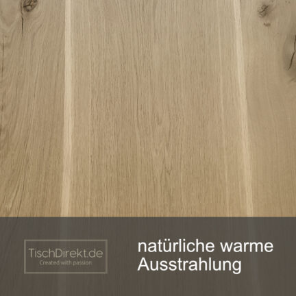 Tischplatte chalet e eiche 3 bohlen geschliffen baumkante