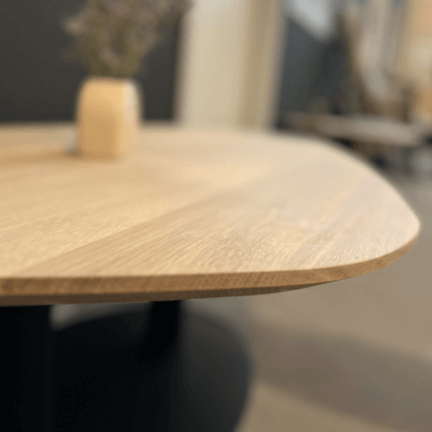 Tischplatte chalet k kieselform, 30 mm eiche schweizer kante kleinformat anwendungsbeispiel kante