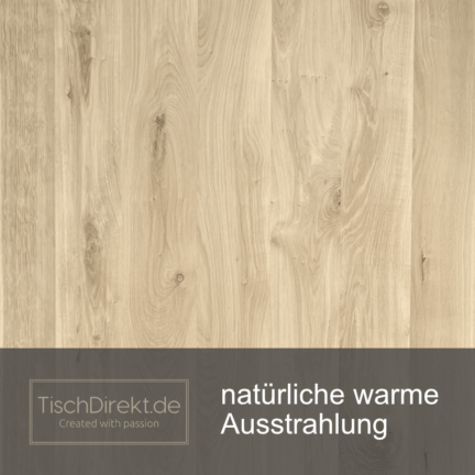 Tischplatte chalet k kieselform, 30 mm eiche schweizer kante kleinformat wirkung
