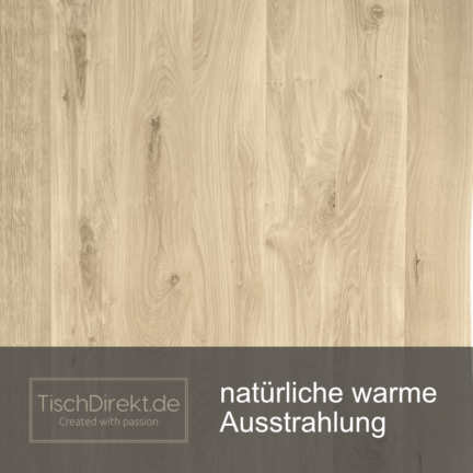 Tischplatte chalet k kieselform, 30 mm eiche schweizer kante, wirkung td - 2