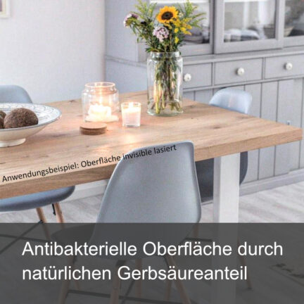 Tischplatte eiche chalet b gerade kante geschliffen