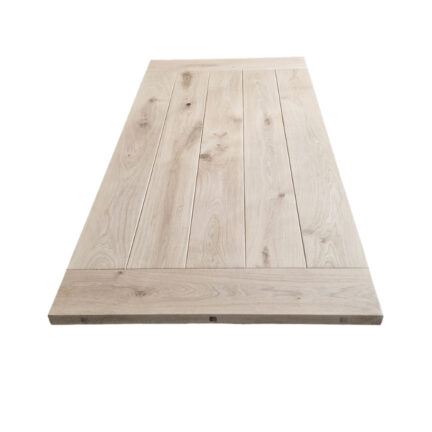 Tischplatte eiche loft k, gerade kante stirnseitig kopfbohlen so kann der rohling aussehen