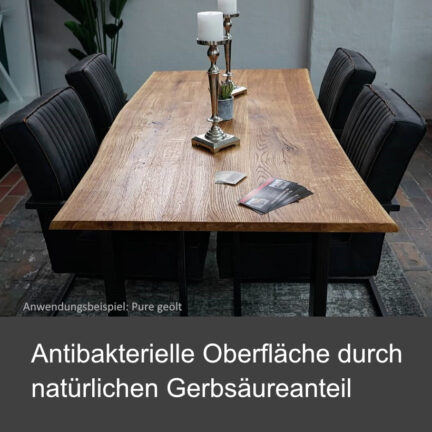Tischplatte loft b 30 mm gebürstet baumkante