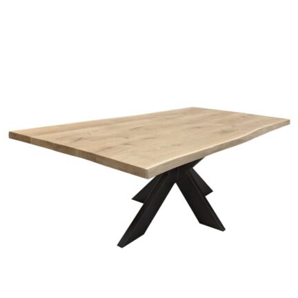Tischplatte loft b mit fase gebürstet baumkante