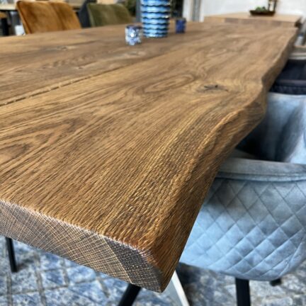 Tischplatte loft e eiche massiv baumkante