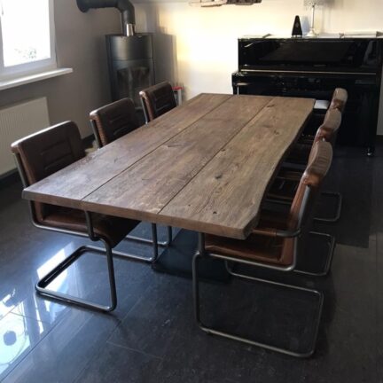 Tischplatte loft e eiche massiv baumkante